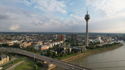 Duesseldorf City and tv Tower
