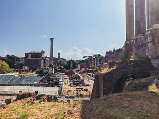 Palatine Hill in Roma after Covid.