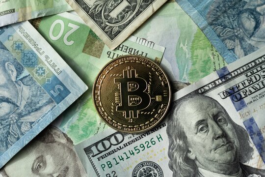 Bitcoin, dollars, and Ukrainian currency