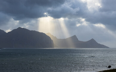 Wunderschönes Wetter auf den Lofoten in NOrwegen