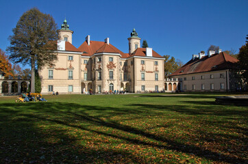 Palace at Otwock Wielki, southeast of Warsaw, Mazovia, Poland - obrazy, fototapety, plakaty