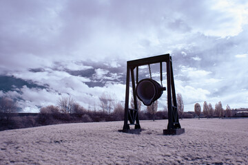infrared photography - surreal ir photo of landscape with trees under cloudy sky - the art of our...