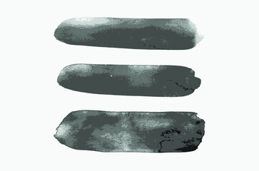 Watercolor lines set. Vector illustration