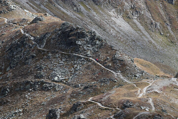 Karnischer Höhenweg in den Alpen