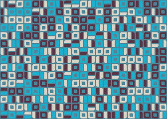 Abstract Geometric Pattern generative computational art illustration