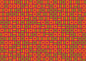 Abstract Geometric Pattern generative computational art illustration