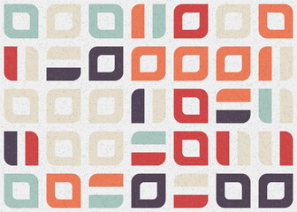 Abstract Geometric Pattern generative computational art illustration