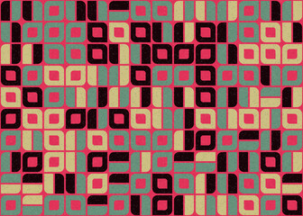 Abstract Geometric Pattern generative computational art illustration