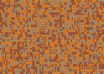 Abstract Geometric Pattern generative computational art illustration