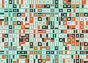 Abstract Geometric Pattern generative computational art illustration