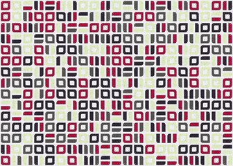 Abstract Geometric Pattern generative computational art illustration