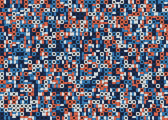 Fototapeta premium Abstract Geometric Pattern generative computational art illustration