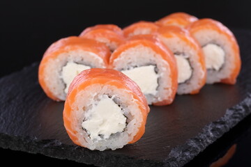 sushi with salmon