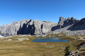 Obraz premium Bödenalpe, Naturpark 3 Zinnen, Dolomiten