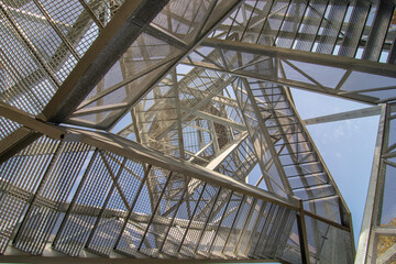 Lookout tower or observation tower in Horne Lazy, Brezno, Slovakia.