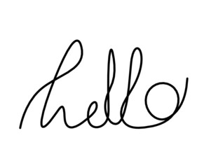 Calligraphic inscription of word 