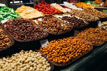 Vegetables at the Boqueria in Barcelona, Spain