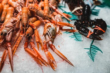Vegetables at the Boqueria in Barcelona, Spain