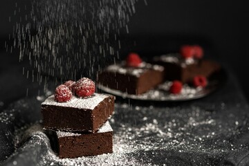 GLUTEN-FREE, RED BEAN BROWNIE WITH PEANUT BUTTER