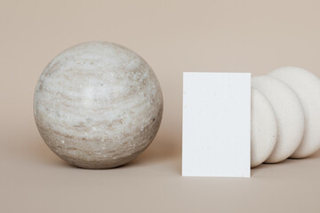 Blank Card with Hourglass