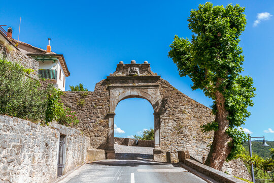 Vela Vrata,the Large Stone Gate Of Old Town Buzet