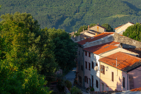 Streets and houses of old town Buzet