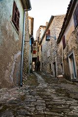 Streets and houses of old town Buzet