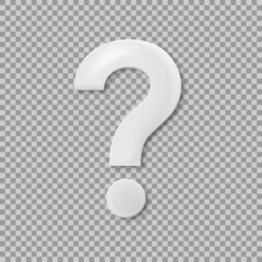 Question mark sign isolated.Vector illustration isolated on white background.
