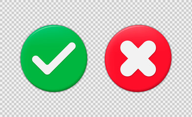 Realistic check mark sign.Vector illustration isolated on white background.