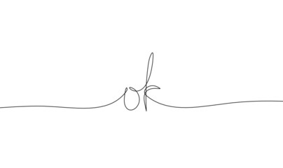 Fototapeta premium Calligraphic inscription of word 