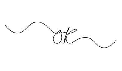 Obraz premium Calligraphic inscription of word 