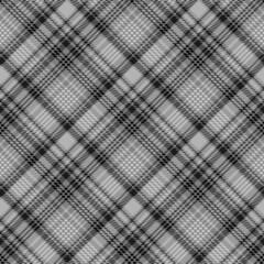 Black and white plaid pattern.