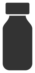 Vial vector icon. A flat illustration design used for vial icon, on a white background.