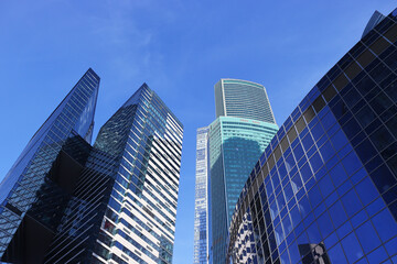 Obraz premium Skyscapers in the city. The financial center of Moscow