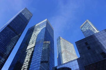 Obraz premium Skyscapers in the city. The financial center of Moscow