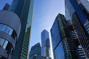 Skyscapers in the city. The financial center of Moscow