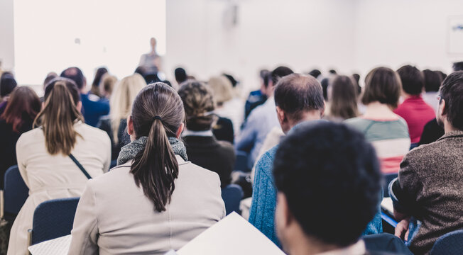 Audience in the conference hall.