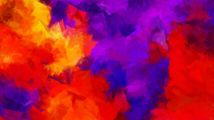 Obraz na płótnie Canvas Colorful Abstract Background Painting on Canvas with Strokes. Modern Cover Design Texture.