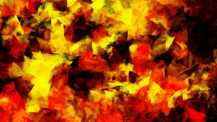 Naklejka na ściany i meble Colorful Abstract Background Painting on Canvas with Strokes. Modern Cover Design Texture.