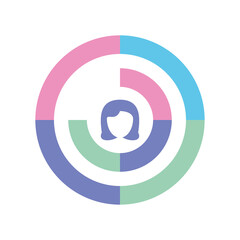 female infographic chart