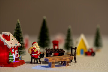 Santa prepare for the holiday season.