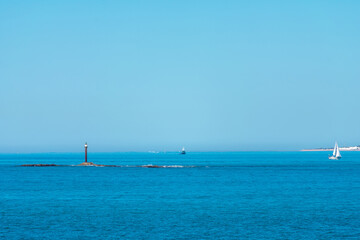 Fototapeta premium Coast of the bay of Cádiz, Andalusia. Spain. Europe, 