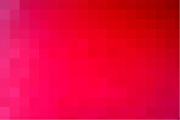 Vector cold red background. Geometric texture of crimson squares. Abstract pixel burgundy backdrop, space for your design or text. A backing of mosaic squares. Vector illustration