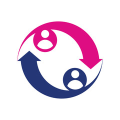 Obraz premium connecting people social media