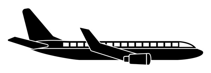 airplane icon, aircraft icon, airplane vector sign symbol of air transportations