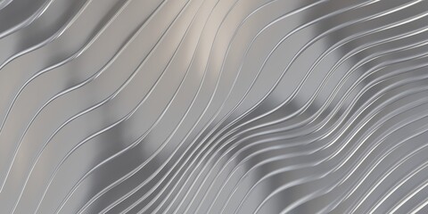 Parallel line wave background waves of plastic swaying rubber sheet 3D illustration