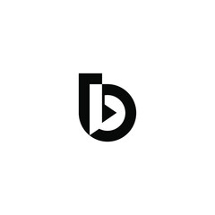 b latter vector logo abstrack