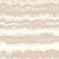 Minimal ecru jute wavy stripe texture pattern. Two tone washed out beach decor background. Modern rustic brown sand color design. Seamless striped distress pattern for shabby chic coastal living. 