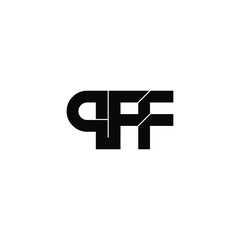 pff initial letter monogram logo design