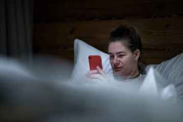 Smartphone usage in bed at night